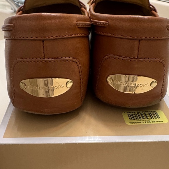 Michael Kors Tan Leather Loafers - Picture 5 of 6
